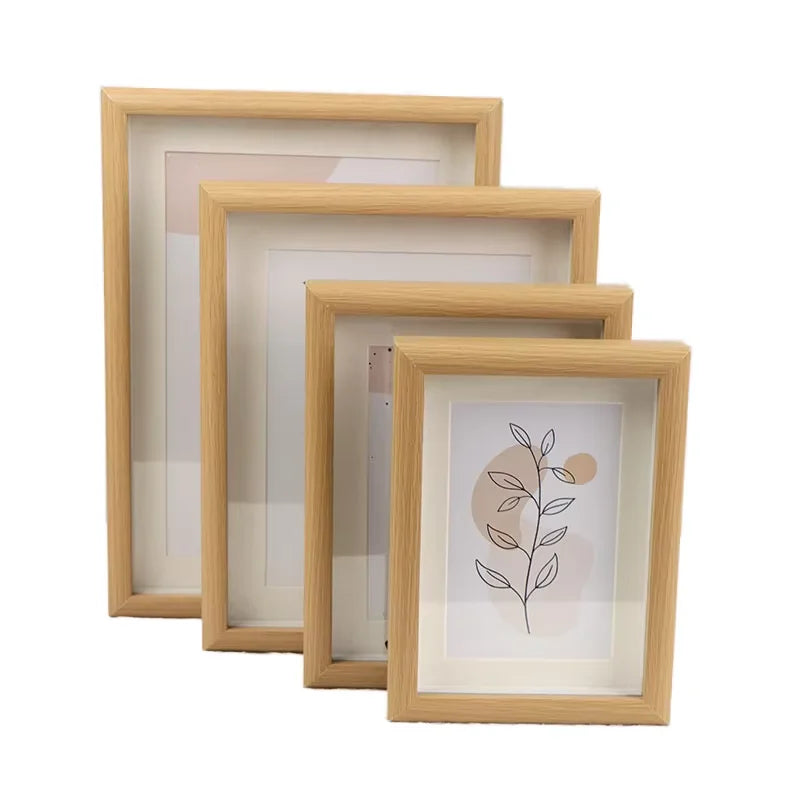 MIDAS Simple Solid Wood Eco-Friendly Durable Hollow Photo Frame with Customizable Design for Desktop Home Decor Weddings