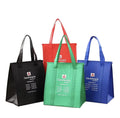 Ruthbag 20L Therm-O Tote Insulated Non-Woven Shopping Grocery Cooler Lunch Bag Attractive Letter Pattern Zipper Closure