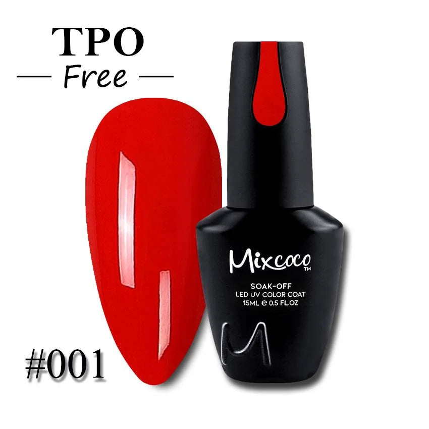 Mixcoco Hot Selling Gel Paint 299 Solid Colors Soak Off UV Gel Nail Polish 15ml Nail Gel Manicure Set for Nail Salon