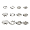 9.5mm 11mm Fashion Brass Pearl Four Parts Press Metal Prong Ring Snap Button for Clothes