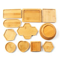 Hot Sale Environment-friendly Classic Bamboo Plant Saucers Coaster Planter Flower Pot Drainage Trays for Succulent Cactus