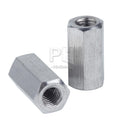 Hex Coupling Nuts M5 M6 M8 M10 M12 M16 M20 M24 304 Stainless Steel Rod Coupling Hex Nut Connection Threaded Bar Stud Long Nuts