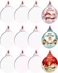 RubySub New Christmas Item MDF Blanks Sublimation Light Bulb Shape Ornament for Heat Press