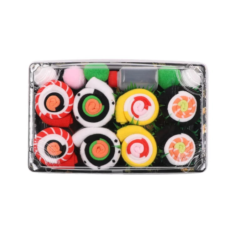Hot Sale Summer Casual Colorful Cute Funny Sushi Maki Socks for Men Women Breathable Cotton Custom Fashion