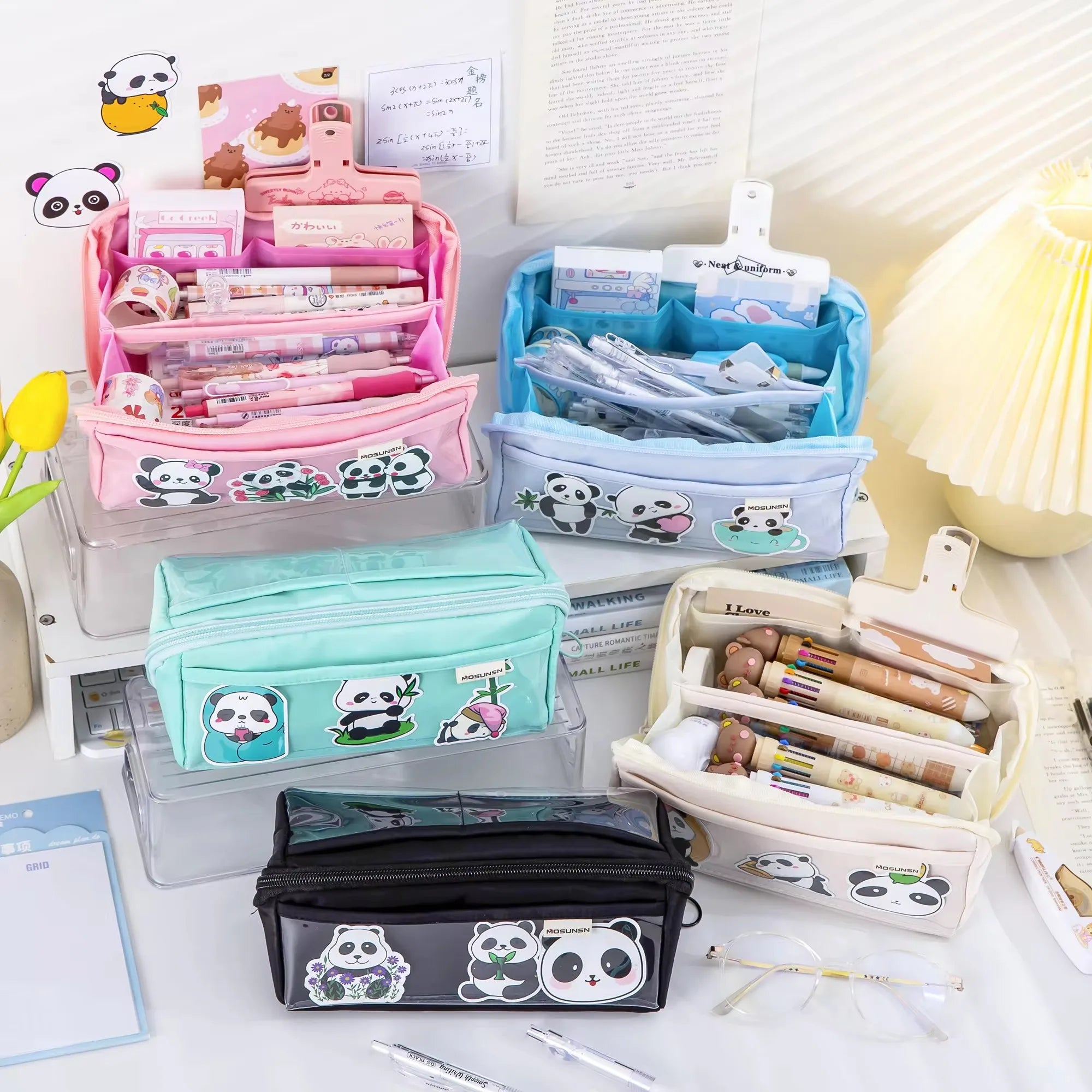 Multi-layer Large Capacity Pencil Case Multi-function Zipper Pencil Case Student Stationery Case Full Custom Pencil Bag