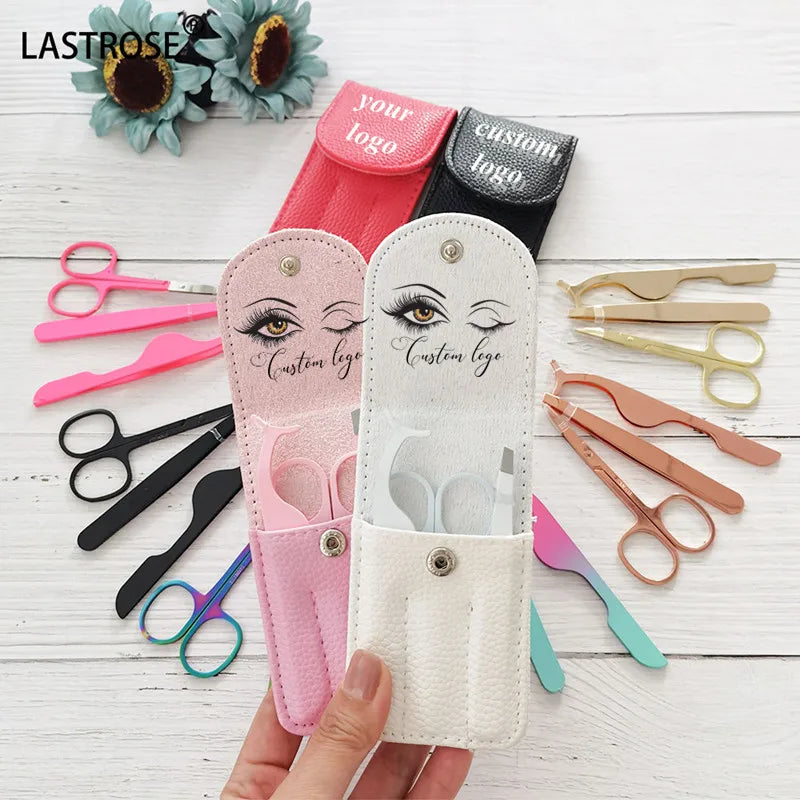 Black Plasma Fiber Tips Eyelash Extensions Tweezers Eyelash Set Tool Eye Lash Tools Russian Volume Tweezers Logo Eyebrow Tweezer