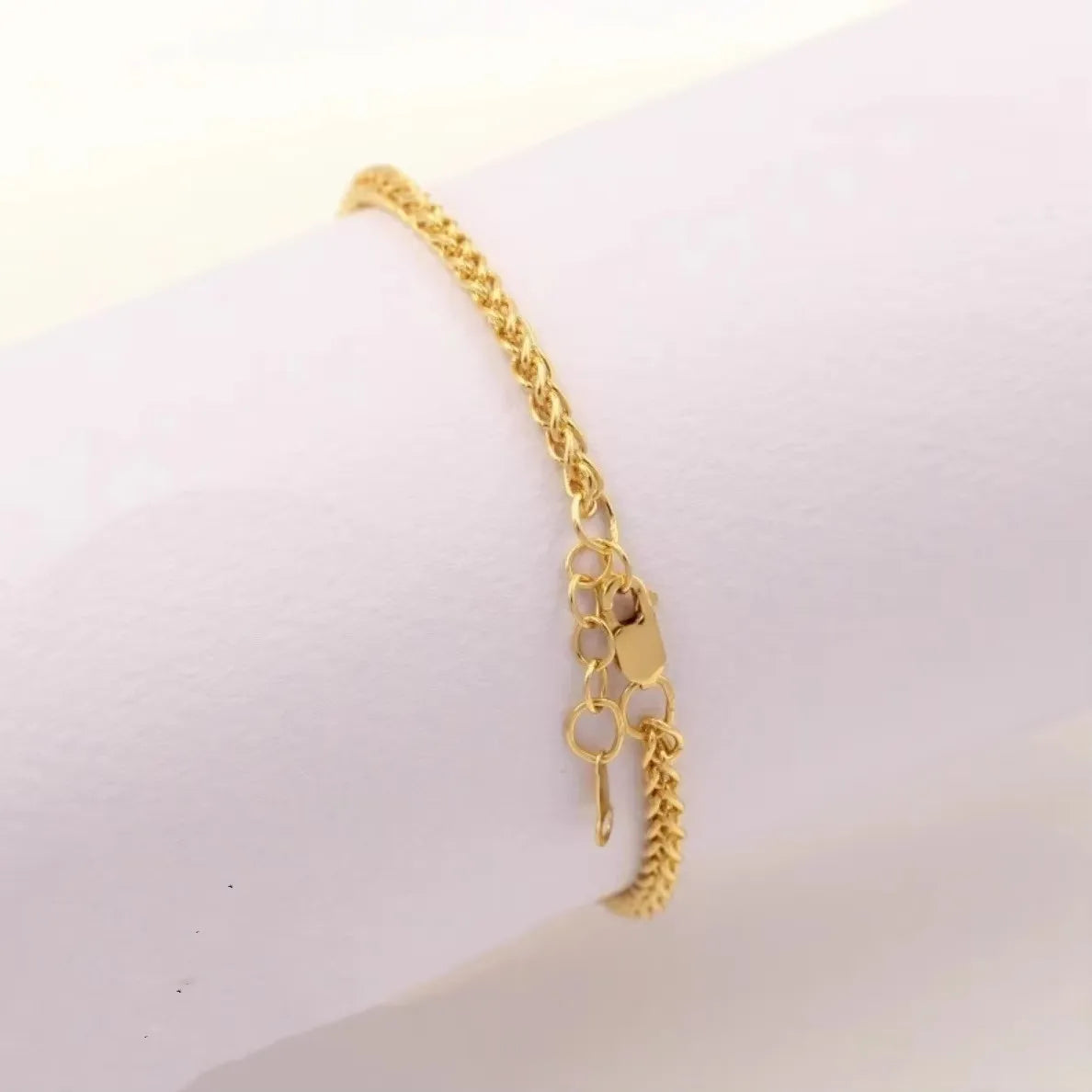 Factory Gold Filled 2.8mm Wheat Chain Wholesale 7.5 Inch Fine Jewelry Bracelets