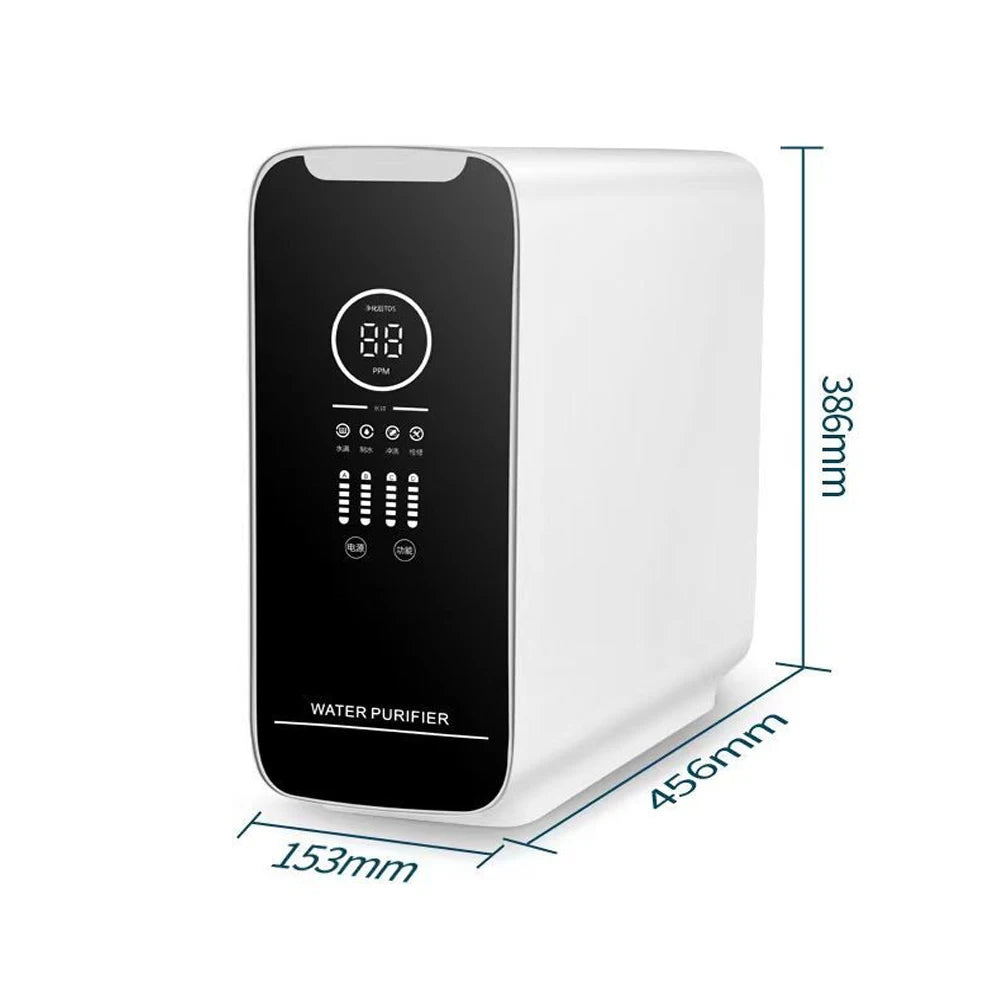 High Flow Dual TDS Water Quality Detection Tankless Alkaline Ro System 600 Gpd 800gpd for House and Coffee Shop
