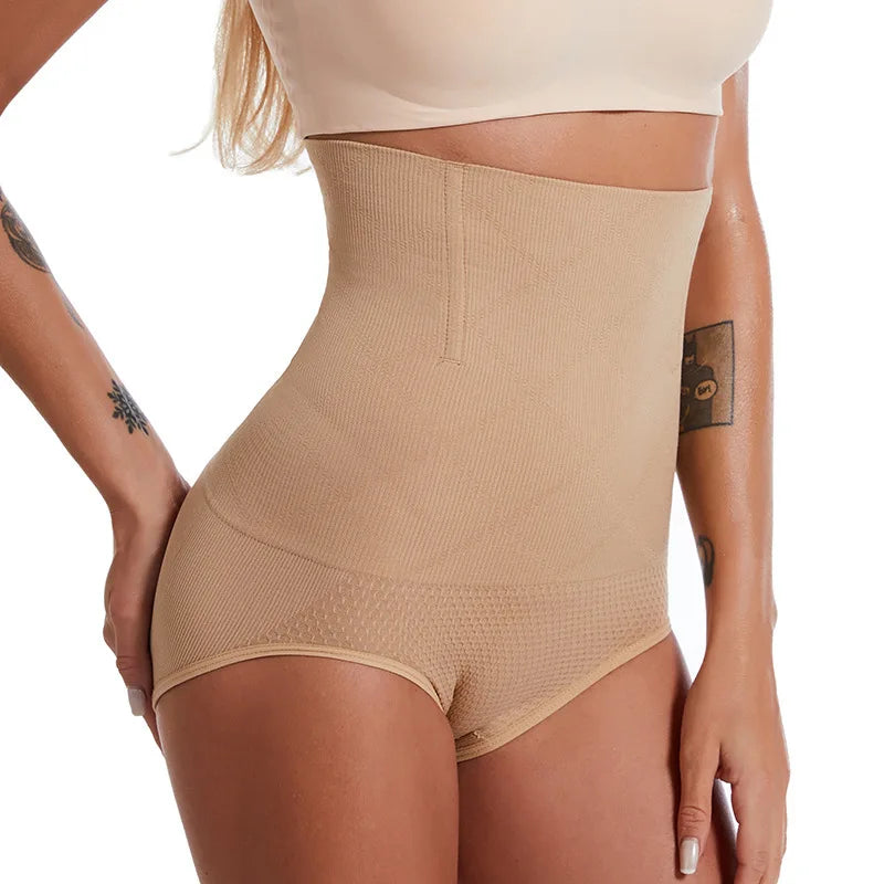 High Waist Body Leggings Panties Women's Tummy Firm Control Bodysuit Breathable Abdomen Thong Shaper Made of Spandex