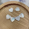 10mm Natural Mother of Pearl Shell Heart Beads for Jewelry Making Diy Bracelet Necklace Accessories