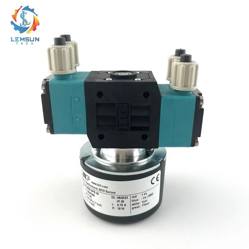 Original Spare Part KNF PL9893 NFB60 Double Diaphragm Pump 24V Made for New Condition Inkjet Printer 6210 Suree No
