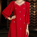 BA3054 ODM Fancy Abaya Moroccan Muslim Abaya Caftan Fashion Handmade Clothing Eid Arabic Kaftan