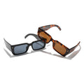 Hot Sale Trendy Rectangle Sunglasses Men Women Vintage Shades Custom Wide Leg Small Frame Square Sunglasses
