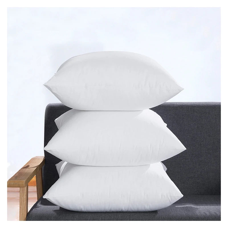 Innermor Square White Throw Pillow Inserts 100% Polyester Filling Home Use Anti-Bacteria Customizable Sizes High Quality