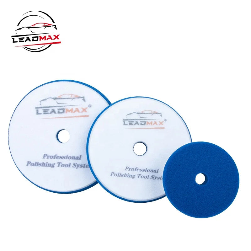 LEADMAX 6 Inch Flat Surface Car Polishing & Nursing Pad Wholesale Factory DA Foam Buffing Pads