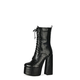 Hot Selling Women's Black Round Toe Strap Platform Boots Thick Heel Ankle Height for Summer Autumn Fashion in Europe America