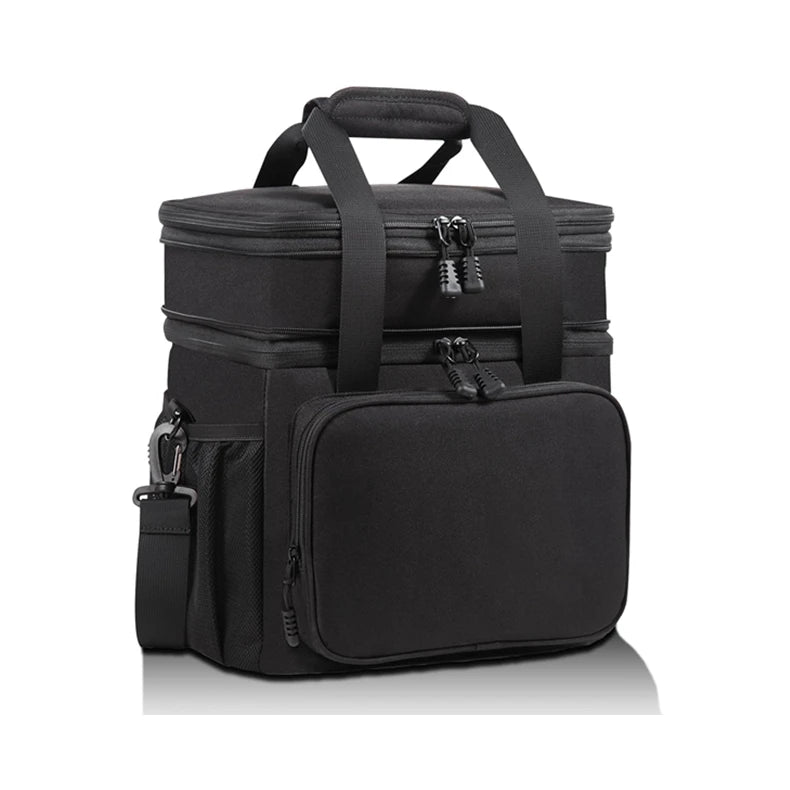 Wholesale Custom with Logo Casual Nylon Handled Shoulder Thermal Kid School Lunch Cooler Bag Freezable Insulated Lunch Tote Bag
