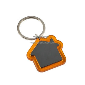 Custom House Shape Metal Keychain | Realtor & Broker Gift | New Homeowner Gift Wholesale