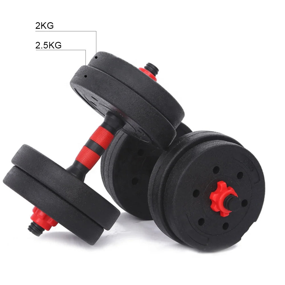 Adjustable Gym Equipment Strength Training Free Weights-Fitness Weight Lifting Barbell and Dumbbells Set