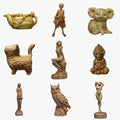 Cnc Merchining ISO9001&IATF16949 High Quality Custom Wooden Kinetic Sculpture Wood Sculpture Wood Statue Machining Services