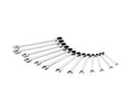 17mm Metric Ratcheting Combination Wrench CR-V Box End Head 72-tooth Ratchet OEM 270Nm Max Torque Industrial Grade 11-16 Jaw