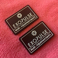 Custom 3D Embossed PVC Rubber Size Labelhot Sale Soft Jeans Rubber Patch