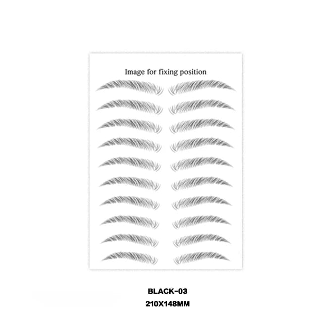 Water Transfer Hot Sales Natural Waterproof Lazy for Woman Hair-like 4d Eyebrow Tattoo Sticker
