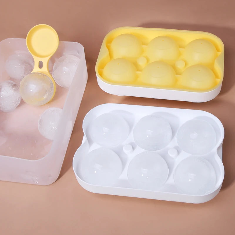 Wholesale Ice Ball Maker Mold  Round Large Silicon Ice Cube Tray Set With Lid