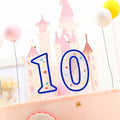 Cake 0-9 Smokeless Candles for Birthday Wedding Anniversary Theme Parties New Year Bars-Polka Dot Colorful Birthday Decoration