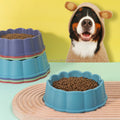 Anti-Slip Walled Bowl Cats Pet Basic Food Water Feeding Stocked Single Rubber Base Rounded Vacuum Lace Pet Bowl