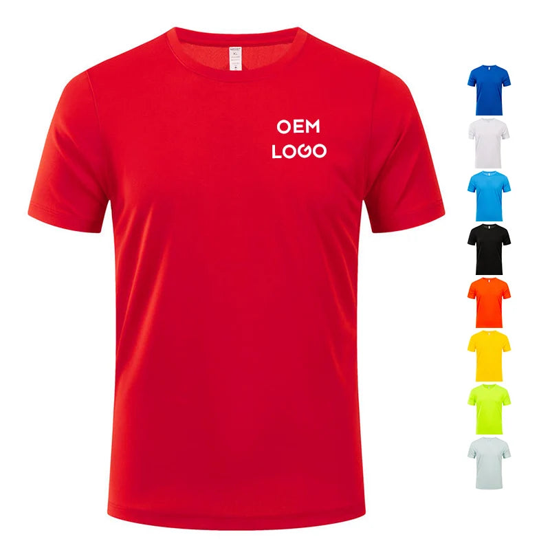 Customization Unisex Summer Clothes Blanks Sports Tshirt With Logo Custom Logo Printed T Shirt Men Plain T-Shirt for Men