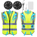 Clothes Summer Air Conditioning Clothing Hi Vision Cooling Fan Vest Cooling Fan Uniform Sleeveless