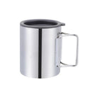 FX Factory Double Wall Stainless Steel Travel Cup Outdoor Climbing Camping Tumbler with Handle Water Drinking Mug