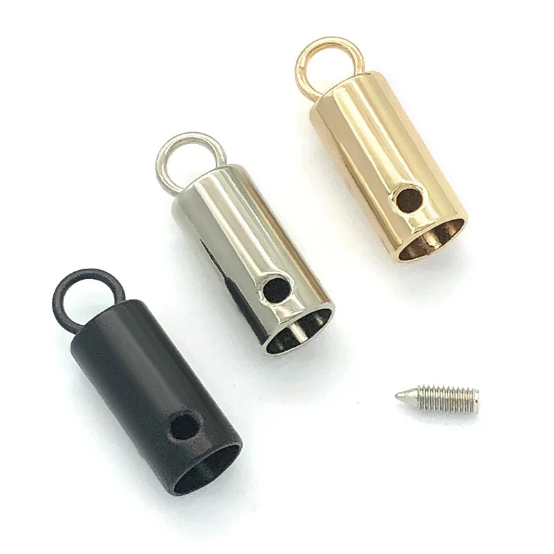 Factory Wholesale Metal End Lock Customized Metal Cord Stopper With logo