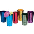 16oz ALUMINUM TUMBLERS Retro Jewel Aluminum Colored Tumblers Cups Set of 6 Multi Color Alum-oxidized Tumblers MegaBDM