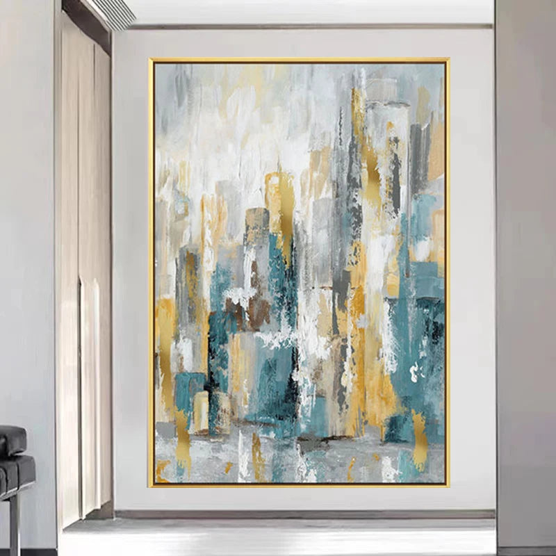 Custom Modern Luxury Canvas Wall Art Decor Oil Painting by Hand Abstract Paintings for Hotel Living Room Interior Decor