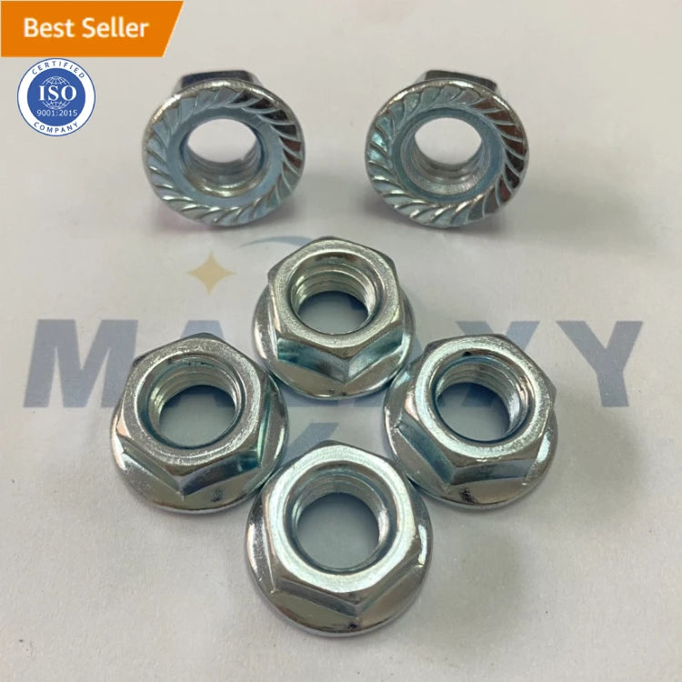 MALAXY M10x1.25 M20x1.5 Carbon Steel Hex Flange Nut