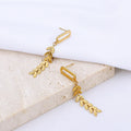 2022 European and American New Stainless Steel Earrings Ins Cold Wind Cross-border Wheat Ear Leaves Pendant Titanium Steel Earri