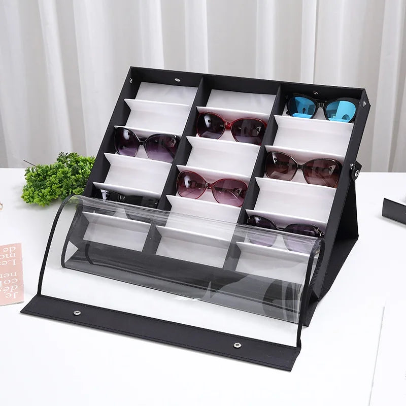 12/16/18 Slots Sunglasses Storage Case Counter Display Eyewear Tray Eye Glasses Organizer