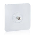Easy-to-use Nail Free Transparent  No Drilling Self Adhesive Screw Hook for Bathroom Shelf Towel Rack