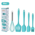 Wholesale 5-Piece Silicone Baking Utensil Set High Temperature Resistant Scraper Oil Brush Egg Beater-Food Grade