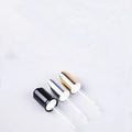 13/415 20/410 24/410 Gold Silver Black Aluminum Press Button Glass Dropper
