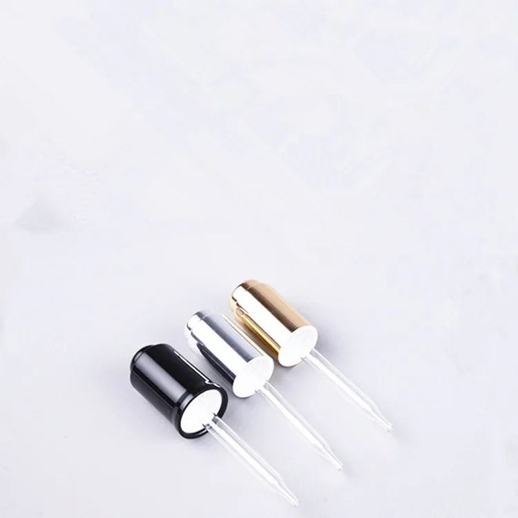13/415 20/410 24/410 Gold Silver Black Aluminum Press Button Glass Dropper