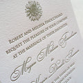 Unique Cotton Paper Letterpress Printing Wedding Card Stationary Love Europe Customized Artificial Invitation Card Rectangle