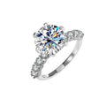 5ct Moissanite Diamond Ring for Women D Color VVS1 Moissanite Rings 925 Sterling Silver Anniversary Promise Wedding Ring