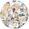 New 53pcs Cute Aesthetic Cat Cartoon Stickers Waterproof Vinyl for Water Bottle Laptop Phone Skateboard