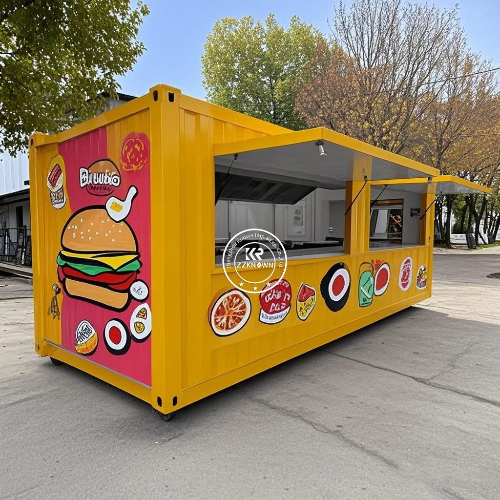 2025 China Made Prefab House Modular 40ft Shipping Fast Food Container Restaurant Bar For Sale