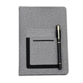 A5 Multi-fuctional Pu Leather Business Planner Front Pocket Notebook with Plastic Pen Loop