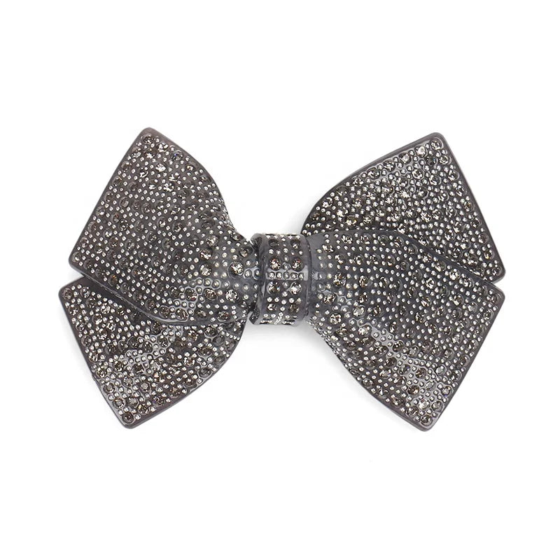 High Class Rhinestones Hair Barrette Clip Bow Bling Handmade Barrettes Glitter Diamonds Hair Clip
