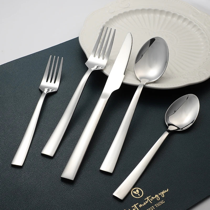 Factory Luxury Couvert De Table Cuill Re Restaurant Silver Flatware Set Dinner